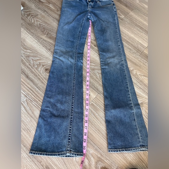 Roxy Denim Low Rise Flare Blue Jeans Y2K Tall sz 1 / 25 - Picture 6 of 9